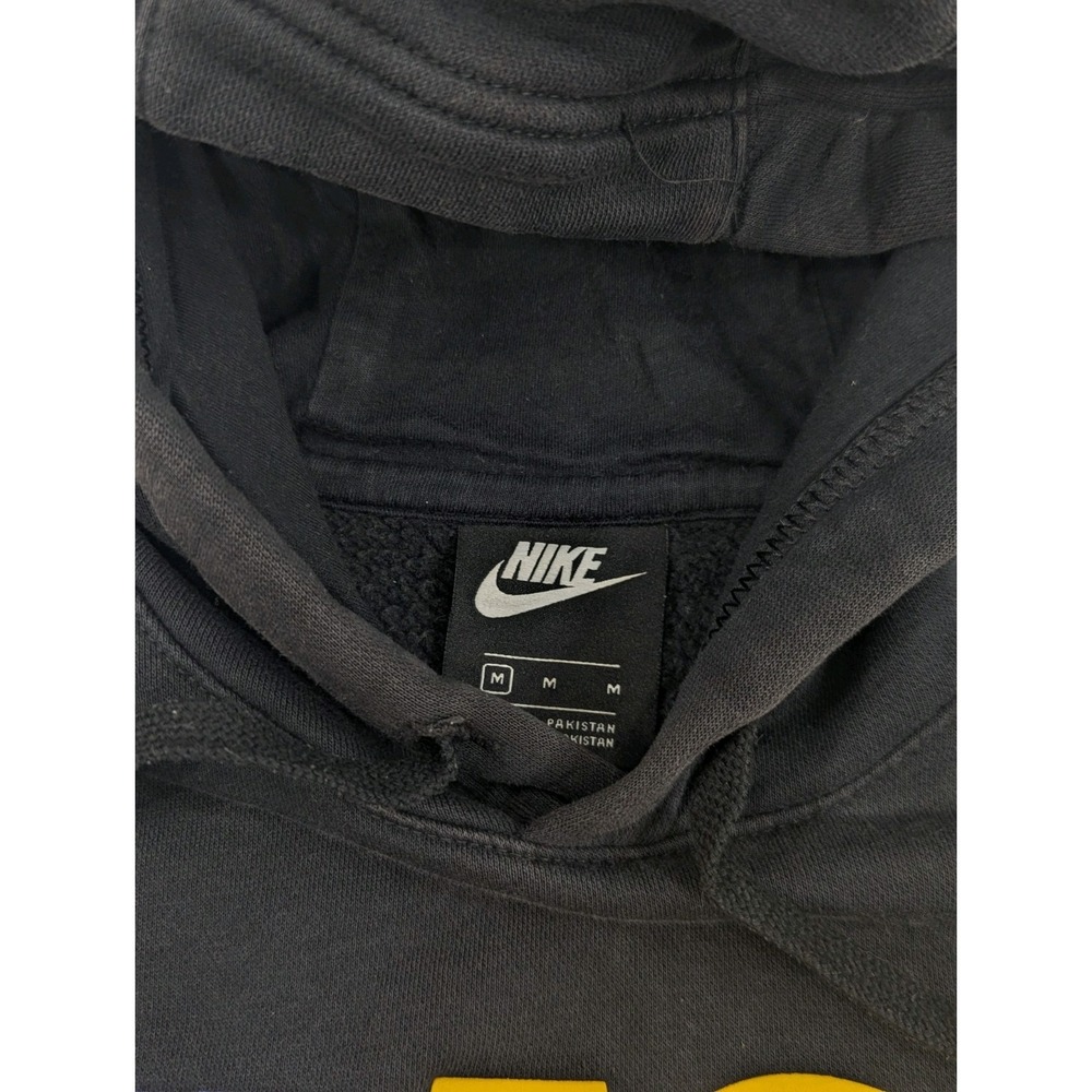 Nike Just Do It Pullover Hoodie Black Mens Size Medium Multicolor‎ - Picture 5 of 9